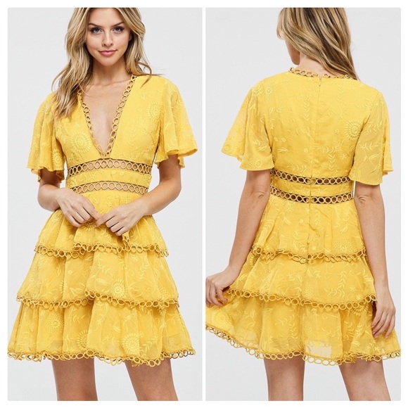 *ON BACK ORDER* Marianne Layered Ruffle Mini Dress - Picture 5 of 8